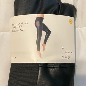 Faux leather leggings
